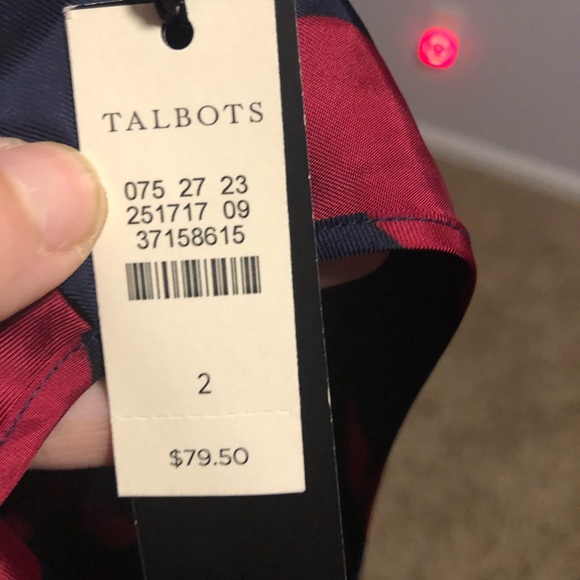 Talbots Polka Dot Shirt || Sz 2 - Picture 4 of 4